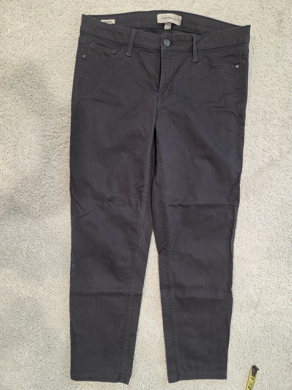 Womens Calvin Klein Gray Cotton Pant 12